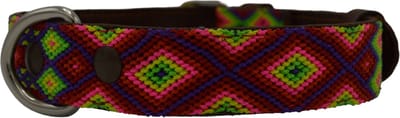 Bohemi Ibiza honden halsband, maat Medium, 34 - 43cm, Leer