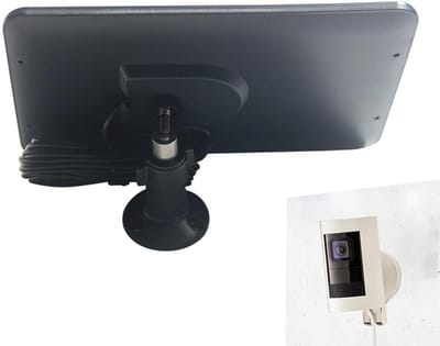 Zonnepaneel Camera - Snellader Buiten - Bewaking Energie - Boorvrije Montage - 20W Vermogen - Zwart