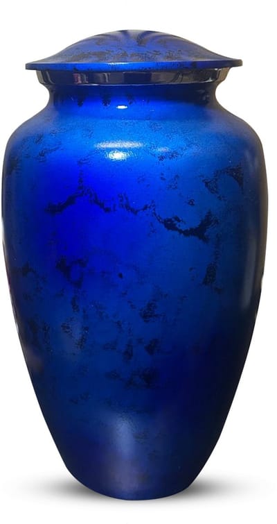 XXL As Urn - 3.5 Liter - Crematie Urn - Uniek - Voor Huisdieren of Menselijk As - Crematie As - Mini Urn - Decoratie Urn - Missing Blue