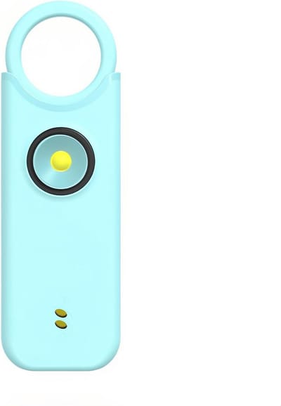 Persoonlijk Alarm - Veiligheidssirene Noodalarm - Noodsituaties Melden - 135dB Geluid En Licht - 9.6 cm Lengte - Blauw