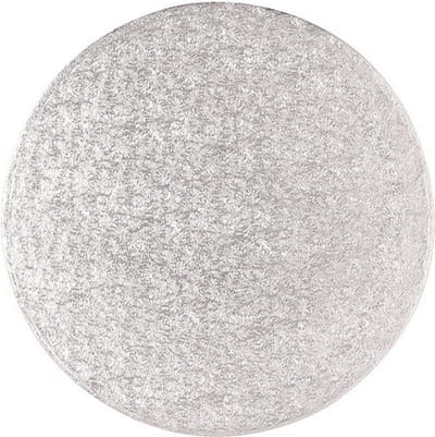 BrandNewCake® Cake Drum Zilver - Rond Ø12,5cm - Cakedrum 13mm Dikte - Stevige Taartonderlegger