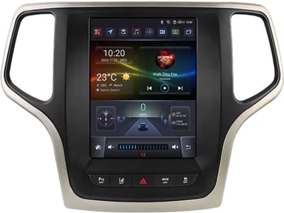 Autoradio met bluetooth - Carplay - Voor Jeep Grand Cherokee (2014-2022) - Geschikt voor Apple en Android - Stereo - Navigatie - Navigatiesysteem auto - 3GB 32GB