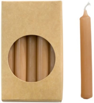 Rustik Lys - Caramel - Potloodkaarsen Klein - 20 stuks 1,2 x 10cm