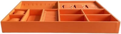 Sieradenorganizer met vakjes - Opberger lades - Sieraden opbergen - Stapelbaar ontwerp - Diverse maten - Oranje