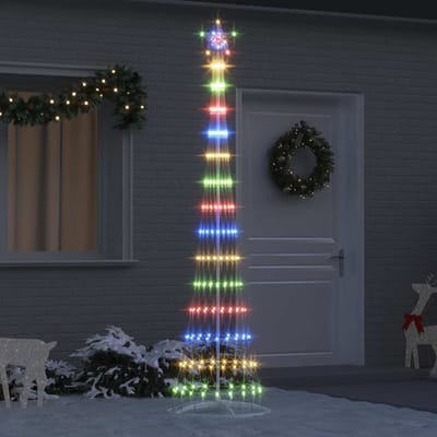 vidaXL - LED - kerstboom - Multikleur - 250 - cm - Metaal