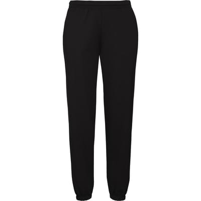 Fruit of the Loom Heren klassieke joggingbroek met elastiek (Zwart)