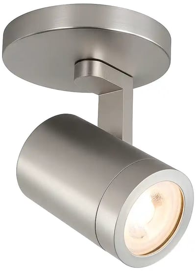 Opbouwspot Aston | Nickel Metaal | Rond | GU10 | 1-voudig | ⌀ 10cm