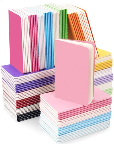 Kleine notitieboeken - Mini agenda's - Ideeën noteren - Set van 120 stuks - 95 x 135 cm - 12 Kleuren