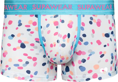 SUPAWEAR Sprint Trunk Ditsy Dots - MAAT S - Heren Ondergoed - Boxershort voor Man - Mannen Boxershort