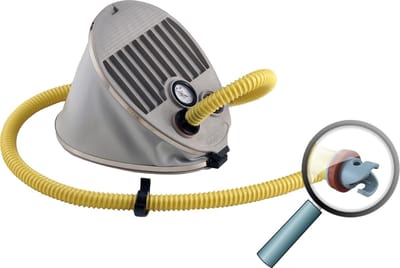 YouAre voetpomp - AirTrack ventiel pomp adapter - met manometer