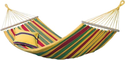 Hangmat - Reishangmat - Ontspannen buiten - Weerbestendig EllTex materiaal - 210 x 120 cm - Vanilla