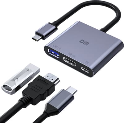 DM Usb c adapter - hdmi naar usb c - adapter - hdmi splitter- usb hub - USB-C naar HDMI adapter - 4k ondersteuning - 5 jaar garantie