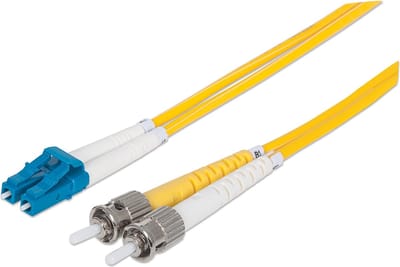 Intellinet 750011 Glasvezel kabel 2 m LSZH OS2 LC ST Geel