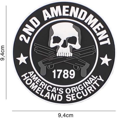 Embleem 3D PVC 2nd Amendment