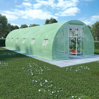 Broeikas met fundering - Tomatenhuis koud bed - Planten beschermen - Verstevigd PE netweefsel