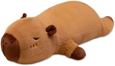 Schattig 70cm Capybara Pluche Kussen, Perfect Pluche Speelgoed voor Volwassenen, Kawaii Decoratie en Cadeau voor Thuis