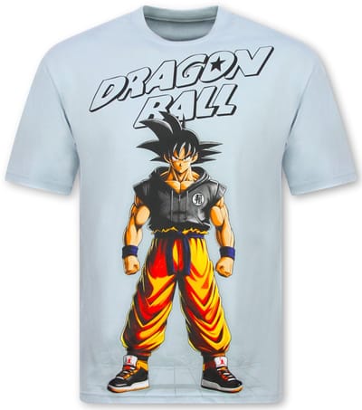Dragon Ball Z Shirt Heren - Oversized T shirt Heren - T shirts Heren Grappig -312- Blauw