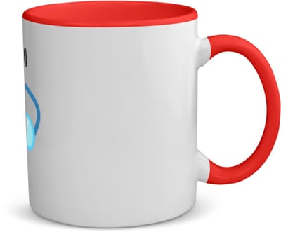 Akyol - zwem met eigen naam koffiemok - theemok - rood - Zwemmen - zwemmer - sport - 350 ML inhoud