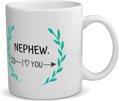 Akyol - nephew i love you koffiemok - theemok - Neef - de liefste neef - verjaardag - cadeautje voor neef - neef artikelen - kado - geschenk - 350 ML inhoud
