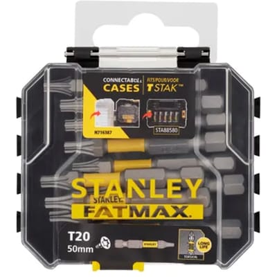 Stanley Schroefbits - Fatmax - Torx T20 Impact - 50mm - 10 Stuks