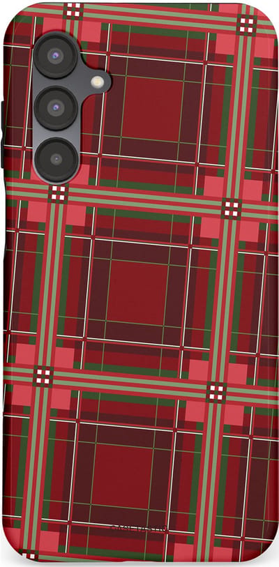 Casetastic Hoesje Geschikt voor Samsung A16 - Stijlvolle Beschermende Duo-layer Case - Schots Ruit Rood - Tartan Royal Stewart Plaid