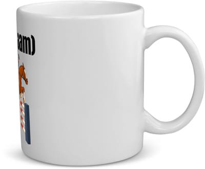 Akyol - paardrijden met eigen naam koffiemok - theemok - Paarden - paarden liefhebbers - iemand die houdt van paarden - verjaardag - cadeau - kado - 350 ML inhoud
