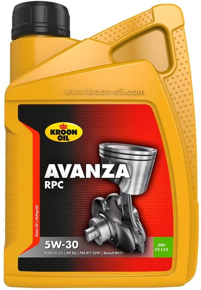 Kroon-Oil Avanza RPC - Synthetische Motorolie 5W-30 - 1 Liter - Geen Kleur