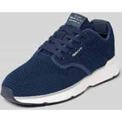 Sneakers van mix van leer en textiel model 'Beeker'