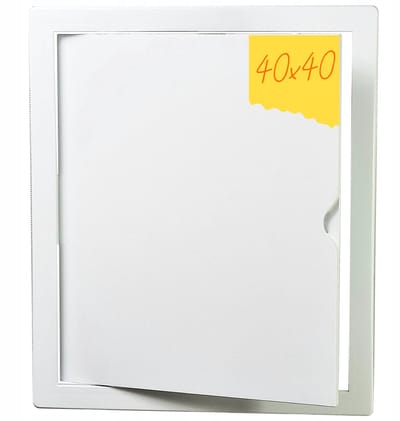 Witte revisiedeuren ABS 40x40 cm met frame - eenvoudige toegang