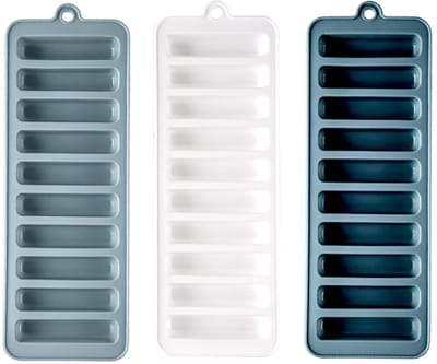 Dailygoods- IJsblokjesbakjes Mini - IJsblokjesvorm Siliconen - IJsblokjesvormen - BPA vrij - Voor Dranken/Cocktails - 3 Stuks