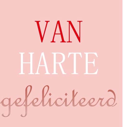 Bloemenkaartjes Gefeliciteerd - Cadeaukaartjes - 20stuks - 7x7cm - Met Boorgaatje - Roze - Bloemkaartje - Mini Kaartjes