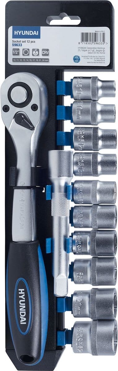 Hyundai Dopsleutelset 1/2 12-delig