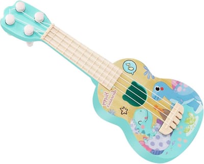Peuter Ukelele Gitaar - Kindermuziekinstrument - Muziek Leren - Schattig Dinosaurus Patroon - 27 x 12 x 5 cm - Groen