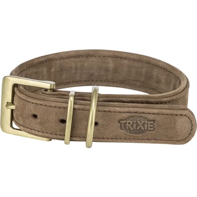 Trixie - Halsband Hond - Pure - Leer - Bruin - XS-S - 27-34X2,5 CM