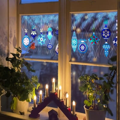 Dailygoods- Raamstickers Statisch - Dubbelzijdig Raamfolie - Privacybescherming - Anti-UV Glasfolie - Kerstdecoratie - Duurzaam Materiaal - Raamdecoratie