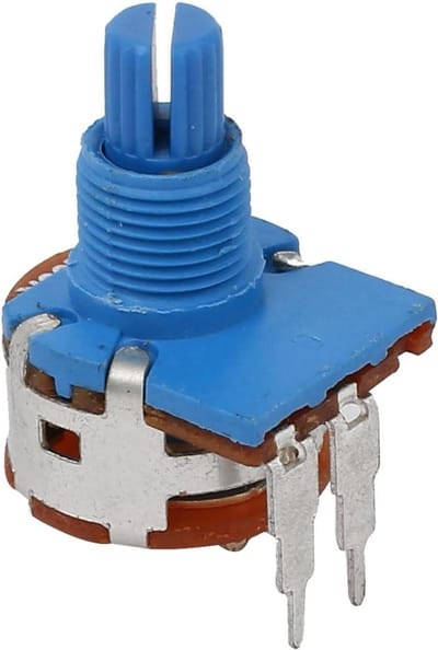 Draaipotentiometer - Regelaar - Volumeregeling - Enkelvoudig Lineair - 500K Ohm - Blauw