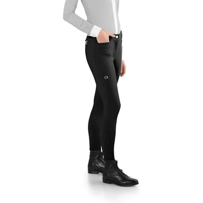 Ego7 Jumping EJ dames rijbroek kneegrip - Black - 42