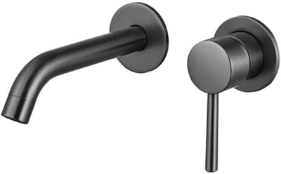 FugaFlow Eccelente Sobrado Badkamer Wastafelkraan - inbouw - inclusief inbouwdeel - gun metal PVD