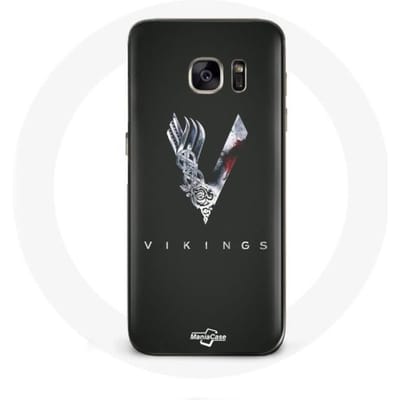 Coque - Vikings - Samsung Galaxy S7 - Rigide - Protection - Logo Épée gris