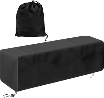 Vuurkorf Beschermhoes - Vuurplaats Deksel - Buiten Beschermen - Verstelbaar Trekkoord - 737 x 218 x 241 cm - Zwart