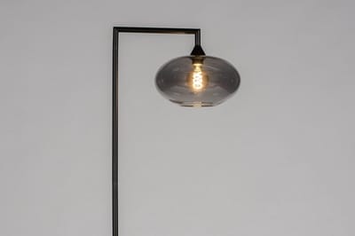 Lumidora Vloerlamp 31083 - OSLO - E27 - Zwart - Grijs - Metaal