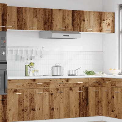 vidaXL - Bovenkast - Lyon - 60x31x40 - cm - bewerkt - hout - oud - houtkleurig