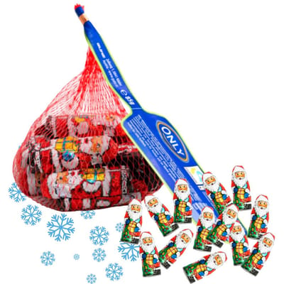 Seulement Pères Noël en Chocolat au Lait Noël 85 g