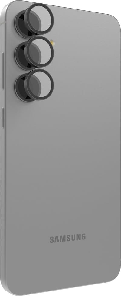 ZAGG Camera Protector Geschikt voor Galaxy S25 FE - Glass Elite Camera Rings - Tempered Glass - Zwart