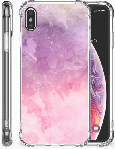 Back Cover Apple iPhone Xs Max Pink Purple Paint