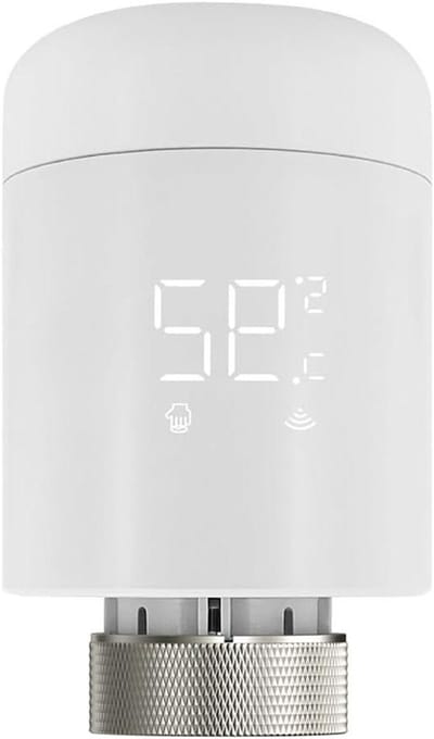 Radiator Thermostaat - Slimme Klep - Energie Besparen - WiFi Bediening - 9 x 5.3 cm - Wit