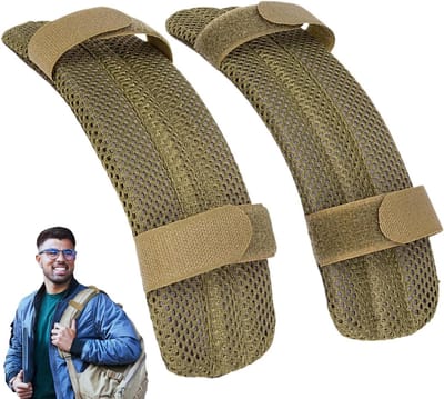 Schouderriemkussen - Tasriem kussen - Comfortabel Dragen - Ademende Mesh - 22x5x2cm - Zwart