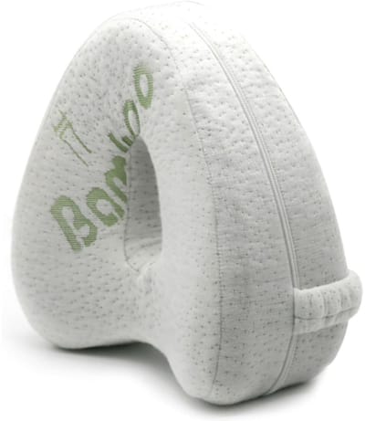 CRLYN® Kniekussen Voor in Bed - Beenkussen Zijslaper - Verhoging Rugslaper - Orthopedisch - Wit