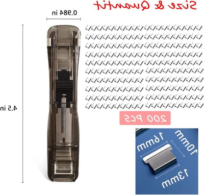 Herbruikbare sluitclips voor zakken, niet-stapelaar met 200 roestvrijstalen clips, ideaal voor verpakking en organisatie