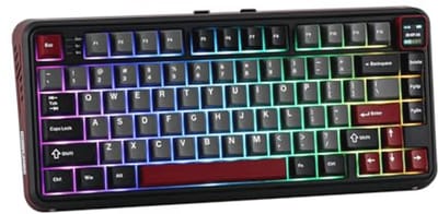 Draadloos 75% Gaming Toetsenbord met Beeldscherm en RGB Verlichting